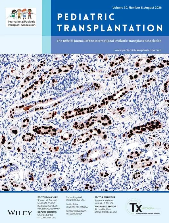 Pediatric Transplantation cover